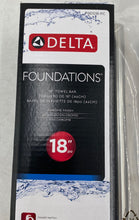 Load image into Gallery viewer, Foundations Chrome Silver Towel Bar 18 In. L Die Cast Zinc Model Fnds18 Pc