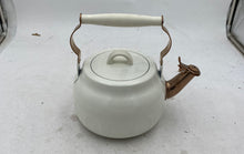 Load image into Gallery viewer, Heart & Hand White Tea Kettle
