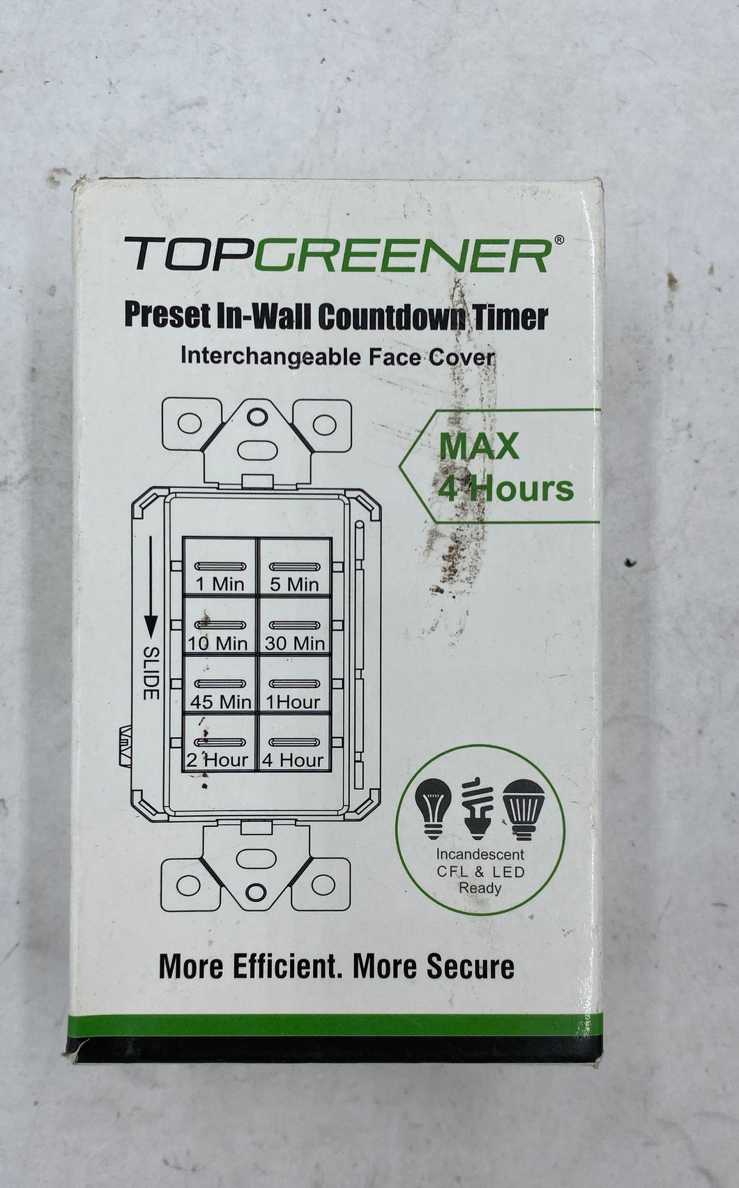 Topgreener Electrical In Wall Countdown Timer