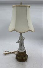 Load image into Gallery viewer, Vintage French Courtier Porcelain Figurine Table Lamp
