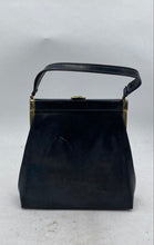 Load image into Gallery viewer, Vintage Black Leather Handbag
