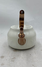 Load image into Gallery viewer, Heart &amp; Hand White Tea Kettle
