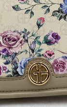 Load image into Gallery viewer, Giani Bernini Winter Floral Small Saddle Crossbody Bag
