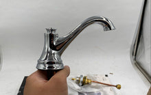 Load image into Gallery viewer, Delta Widespread Bathroom Faucet With Drain
