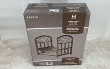 Load image into Gallery viewer, Open Hearth Bronze Finish Fireplace Log Bin Scroll Top Style
