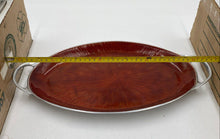 Load image into Gallery viewer, Metal Red Serving Tray
