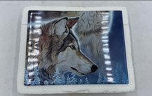 Load image into Gallery viewer, Bradford Exchange "Spirits Of The Night" Ceramic Wolf Tile
