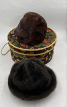 Load image into Gallery viewer, Martin's Black/Brown Fur Hats (2) - Size Medium
