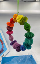 Load image into Gallery viewer, Moma Geometric Rainbow Paper Wreath
