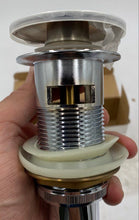 Load image into Gallery viewer, Polished Chrome Bathroom Sink Pop Up Drain Assembly
