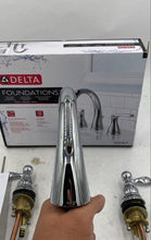 Load image into Gallery viewer, Delta Foundations Chrome Widespread Lavatory Faucet
