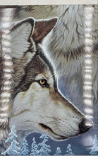 Load image into Gallery viewer, Bradford Exchange "Spirits Of The Night" Ceramic Wolf Tile
