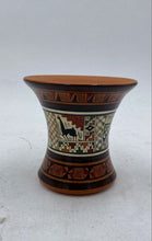 Load image into Gallery viewer, Peruvian Novica Pisac Kero Shaped Decorative Art Cuzco Vase
