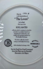 Load image into Gallery viewer, Bradford Exchange "The Lovers" Soul Mates Series 1995 Collector Plate Lee Bogle
