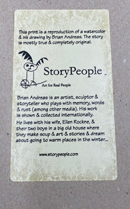Story People Print by Brian Andreas Signed. Framed