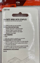 Load image into Gallery viewer, Ace Hardware 4" Gate Hooks With Staples (5)

