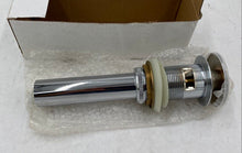 Load image into Gallery viewer, Polished Chrome Bathroom Sink Pop Up Drain Assembly
