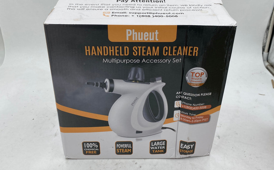 Phuet Handheld Steam Cleaner With Multipurpose Accessory Set