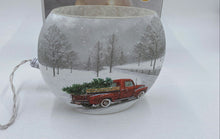 Load image into Gallery viewer, Light Up Holiday Truck Glass Oval Lamp
