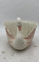 Load image into Gallery viewer, Fitz And Floyd Inc White and Pink Decorative Swan Bowl
