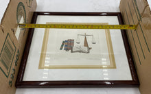 Load image into Gallery viewer, Bore Courtin Print by Marthe Hincon Signed. Framed
