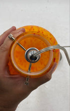 Load image into Gallery viewer, Orange Crystal Hanging Light Fixture
