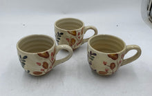 Load image into Gallery viewer, Tan Decorated Coffee Cups (3)
