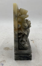 Load image into Gallery viewer, Grey Stone Koi and Lotus Flower Bookend
