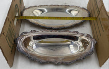 Load image into Gallery viewer, Silver Plated Serving Trays (2)
