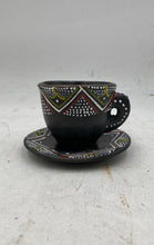 Load image into Gallery viewer, Handmade Painted Cup And Saucer
