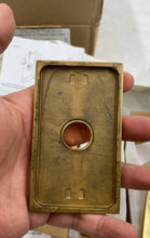 Load image into Gallery viewer, Rejuvenation Dummy Aged Brass Door Handles And Latch
