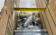 Load image into Gallery viewer, Grey Stone Koi and Lotus Flower Bookend
