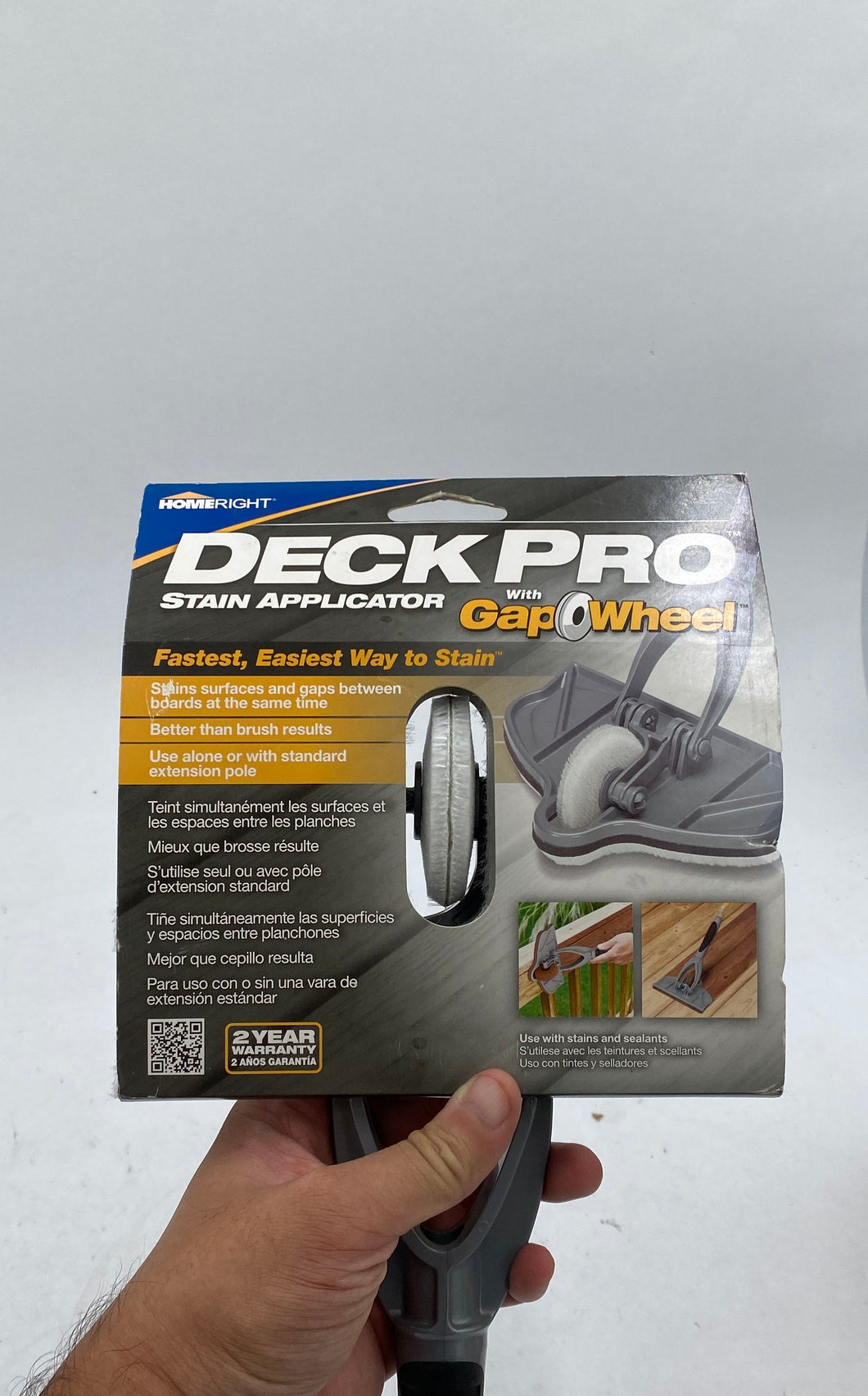Deck Pro Stain Applicator With Gap Wheel