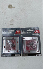 Load image into Gallery viewer, Ace Hardware 3" Flat Corner Braces (2)
