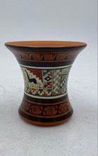Load image into Gallery viewer, Peruvian Novica Pisac Kero Shaped Decorative Art Cuzco Vase
