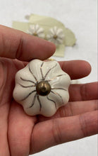 Load image into Gallery viewer, Pumpkin White Cabinet Pulls (8)
