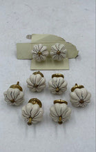 Load image into Gallery viewer, Pumpkin White Cabinet Pulls (8)
