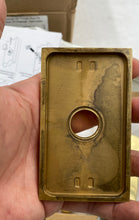 Load image into Gallery viewer, Rejuvenation Dummy Aged Brass Door Handles And Latch
