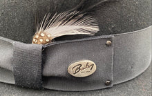 Load image into Gallery viewer, Bailey Black Fedora Hat - Size Medium
