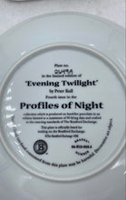 Load image into Gallery viewer, "Evening Twilight" By Peter Kull Collector Plate
