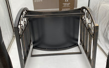 Load image into Gallery viewer, Open Hearth Bronze Finish Fireplace Log Bin Scroll Top Style
