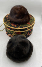 Load image into Gallery viewer, Martin's Black/Brown Fur Hats (2) - Size Medium
