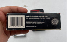 Load image into Gallery viewer, Harley Davidson Limited Edition Tin Historical Playing Cards Set
