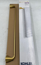 Load image into Gallery viewer, Cursiva 24" Brass Towel Bar

