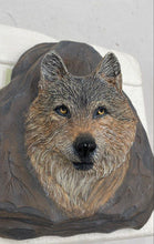 Load image into Gallery viewer, Bradford Exchange "Golden Guardian" Wolf Wall Decor

