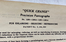 Load image into Gallery viewer, Vintage Wooden "Quick Change" Pantograph
