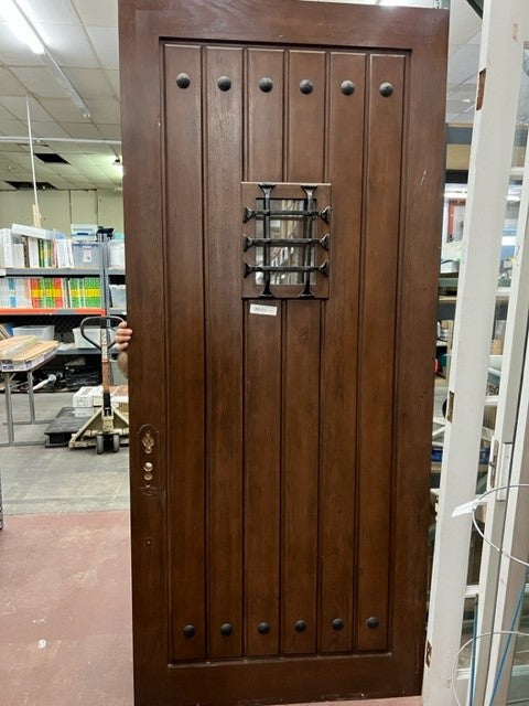 Solid Wood Custom Entry Door- Available for pickup at the Simi Valley ReStore