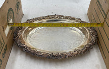 Load image into Gallery viewer, Wallace Silverplated Vintage Oval Serving Tray

