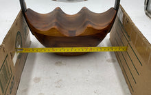Load image into Gallery viewer, Nambe Anvil Acacia Wood 5 Bottle Wine Rack
