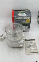Load image into Gallery viewer, Black &amp; Decker Hs80 Handy Steamer 2 Qt Food Steamer 4 Cup Rice Cooker Maker
